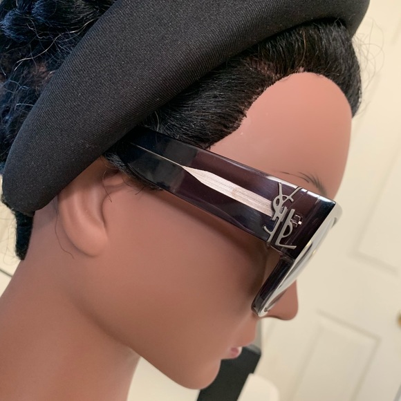YSL AUTHENTIC SUNGLASSES BLACK TRANSPARENT display picture 3